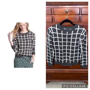 W118 by Walter Baker Sabrina Windowpane Grey/Ivory XS NWT